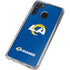 NFL Los Angeles Rams Distressed Galaxy A21 Clear Case