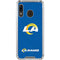 NFL Los Angeles Rams Distressed Galaxy A30 Clear Case