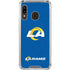 NFL Los Angeles Rams Distressed Galaxy A30 Clear Case
