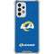 NFL Los Angeles Rams Distressed Galaxy A53 5G Clear Case