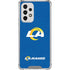 NFL Los Angeles Rams Distressed Galaxy A53 5G Clear Case