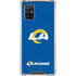 NFL Los Angeles Rams Distressed Galaxy A71 5G Clear Case