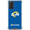 NFL Los Angeles Rams Distressed Galaxy A72 5G Clear Case