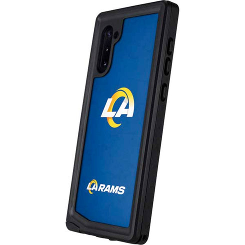 NFL Los Angeles Rams Distressed Galaxy Note 10 Waterproof Case