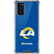 NFL Los Angeles Rams Distressed Galaxy Note20 5G Clear Case