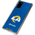 NFL Los Angeles Rams Distressed Galaxy Note20 5G Clear Case