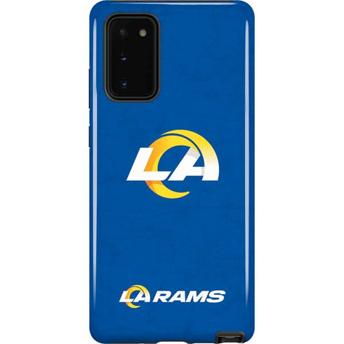 NFL Los Angeles Rams Distressed Galaxy Note20 5G Pro Case