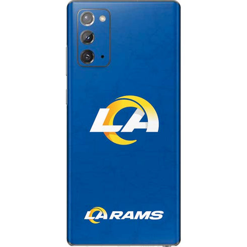 NFL Los Angeles Rams Distressed Galaxy Note20 5G Skin