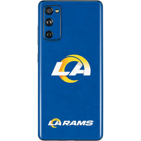 NFL Los Angeles Rams Distressed Galaxy S20 Fan Edition Skin