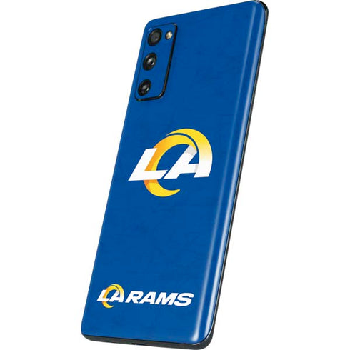 NFL Los Angeles Rams Distressed Galaxy S20 Fan Edition Skin