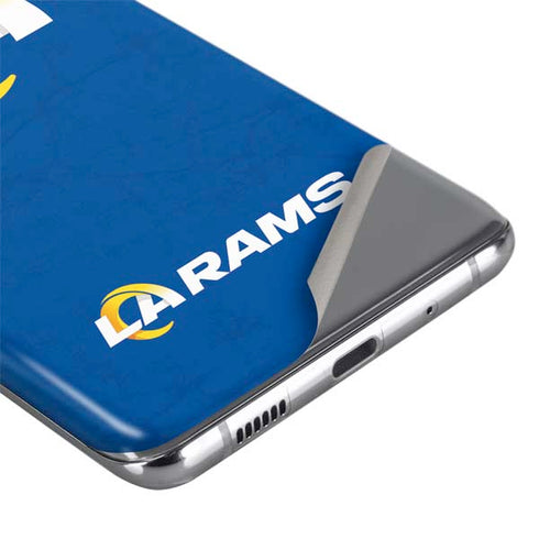NFL Los Angeles Rams Distressed Galaxy S20 Plus Skin