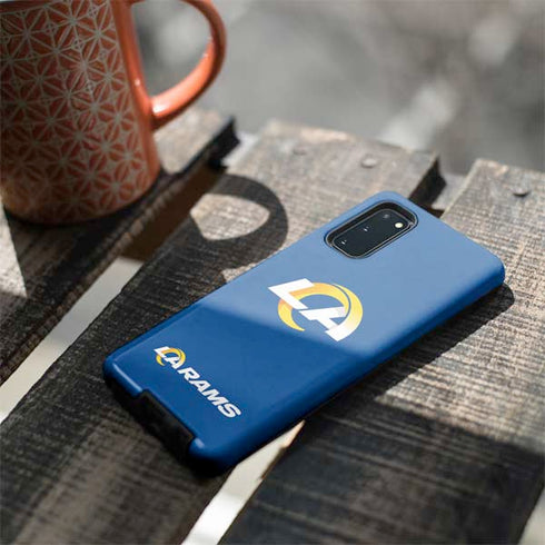 NFL Los Angeles Rams Distressed Galaxy S20 Pro Case