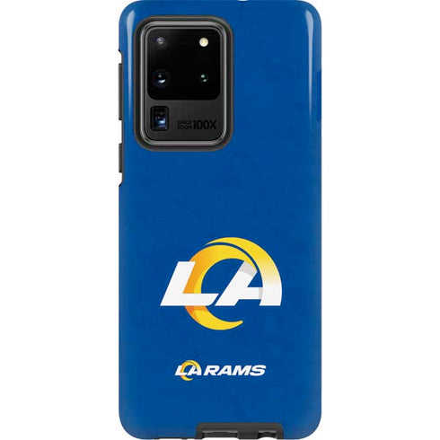NFL Los Angeles Rams Distressed Galaxy S20 Ultra 5G Pro Case