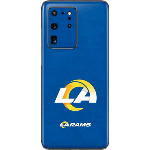 NFL Los Angeles Rams Distressed Galaxy S20 Ultra 5G Skin