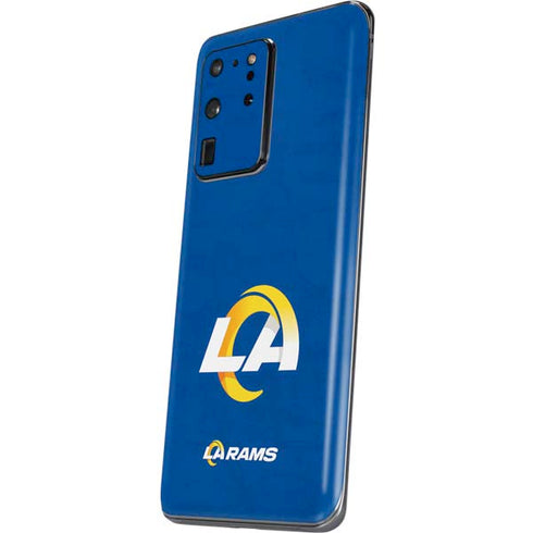 NFL Los Angeles Rams Distressed Galaxy S20 Ultra 5G Skin
