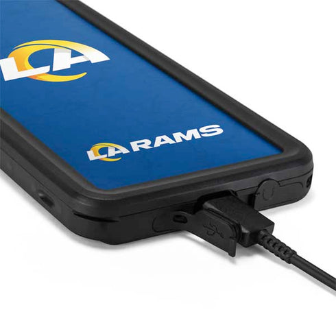 NFL Los Angeles Rams Distressed Galaxy S20 Waterproof Case