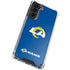 NFL Los Angeles Rams Distressed Galaxy S21 Plus 5G Clear Case