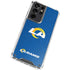 NFL Los Angeles Rams Distressed Galaxy S21 Ultra 5G Clear Case
