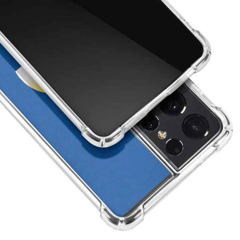 NFL Los Angeles Rams Distressed Galaxy S21 Ultra 5G Clear Case