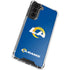NFL Los Angeles Rams Distressed Galaxy S22 Plus Clear Case