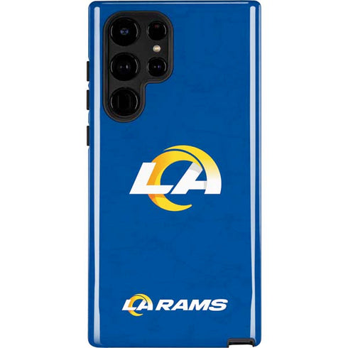 NFL Los Angeles Rams Distressed Galaxy S22 Ultra Pro Case