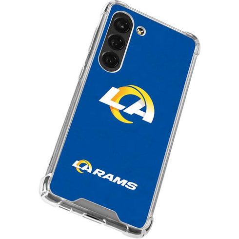 NFL Los Angeles Rams Distressed Galaxy S23 Clear Case