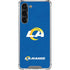 NFL Los Angeles Rams Distressed Galaxy S23 Plus Clear Case