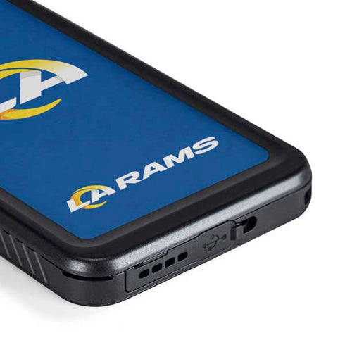 NFL Los Angeles Rams Distressed Galaxy S23 Plus Waterproof Case