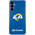 NFL Los Angeles Rams Distressed Galaxy S24 Clear Case