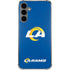 NFL Los Angeles Rams Distressed Galaxy S24 Plus Clear Case