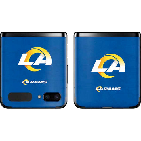 NFL Los Angeles Rams Distressed Galaxy Z Flip Skin