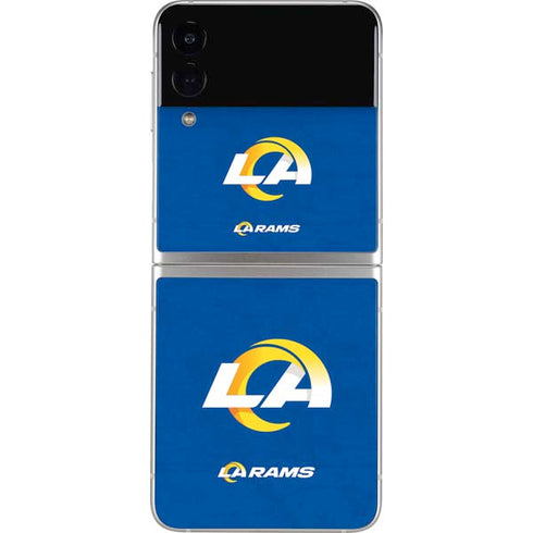 NFL Los Angeles Rams Distressed Galaxy Z Flip3 5G Skin