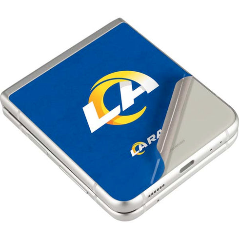 NFL Los Angeles Rams Distressed Galaxy Z Flip3 5G Skin