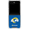 NFL Los Angeles Rams Distressed Galaxy Z Flip5 5G Clear Case