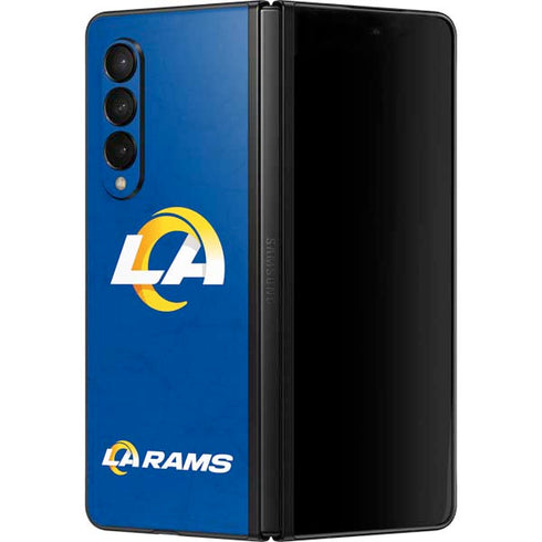 NFL Los Angeles Rams Distressed Galaxy Z Fold3 5G Skin