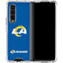 NFL Los Angeles Rams Distressed Galaxy Z Fold4 5G Clear Case