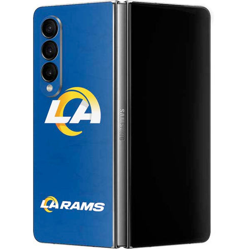 NFL Los Angeles Rams Distressed Galaxy Z Fold4 5G Skin