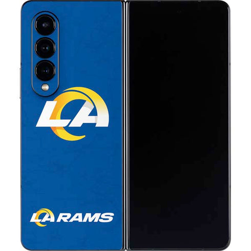 NFL Los Angeles Rams Distressed Galaxy Z Fold4 5G Skin