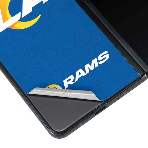 NFL Los Angeles Rams Distressed Galaxy Z Fold4 5G Skin