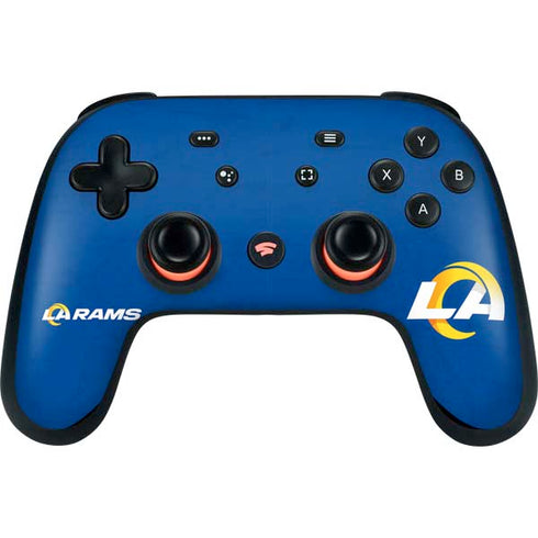 NFL Los Angeles Rams Distressed Google Stadia Controller Skin