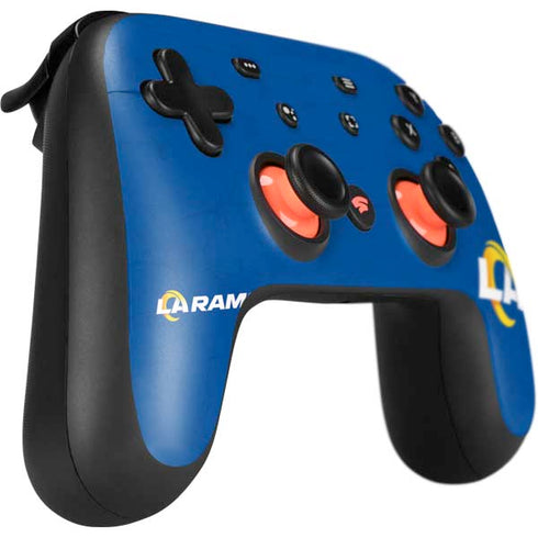 NFL Los Angeles Rams Distressed Google Stadia Controller Skin