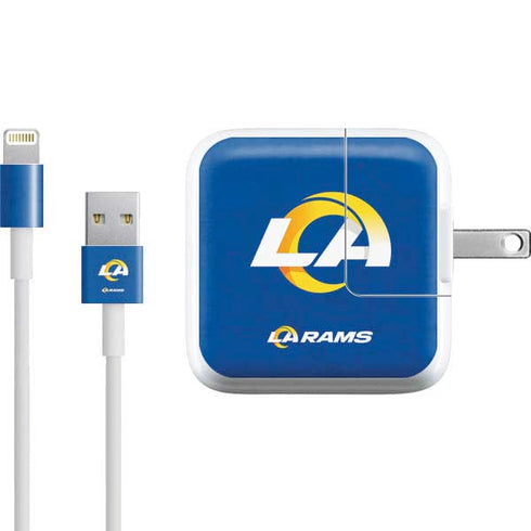 NFL Los Angeles Rams Distressed iPad Charger (10W USB) Skin
