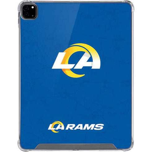 NFL Los Angeles Rams Distressed iPad Pro 12.9in (2020) Clear Case