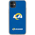 NFL Los Angeles Rams Distressed iPhone 11 Clear Case