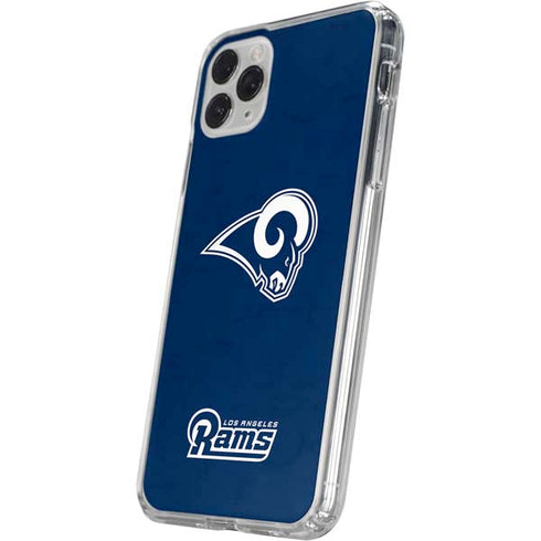 NFL Los Angeles Rams Distressed iPhone 11 Pro Clear Case