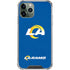 NFL Los Angeles Rams Distressed iPhone 11 Pro Max Clear Case