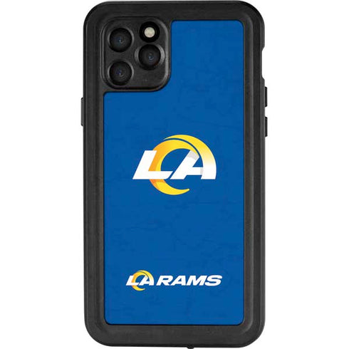 NFL Los Angeles Rams Distressed iPhone 11 Pro Waterproof Case