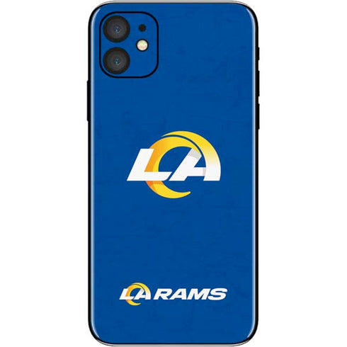 NFL Los Angeles Rams Distressed iPhone 11 Skin