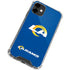NFL Los Angeles Rams Distressed iPhone 12 Clear Case
