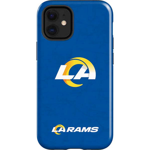 NFL Los Angeles Rams Distressed iPhone 12 Mini Impact Case